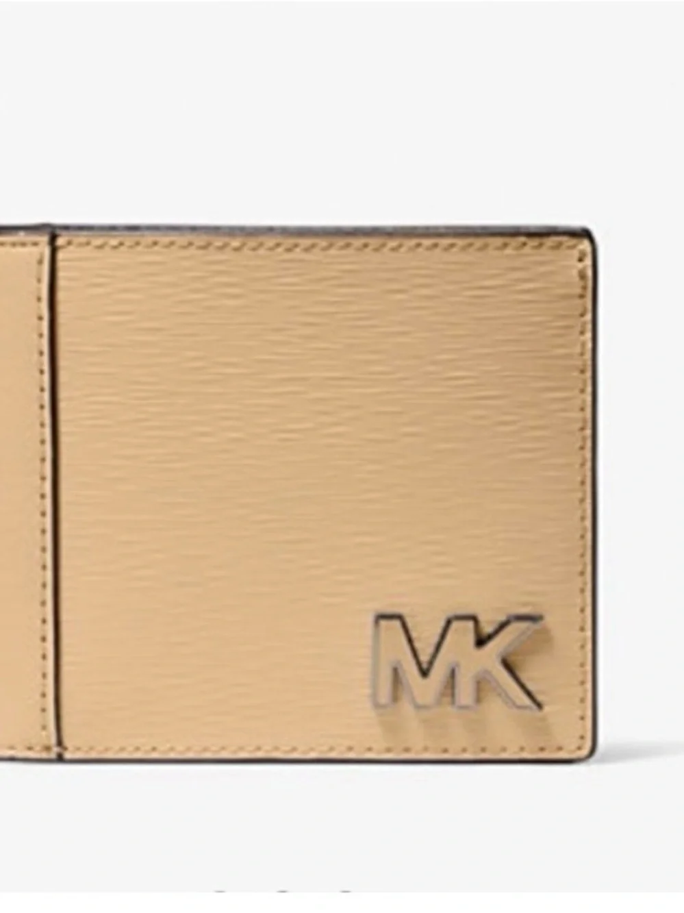 Michael Kors Men’s Tan Leather MK Bi-Fold Wallet (NWT)